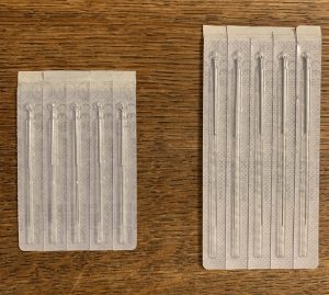 Single use acupuncture needles used by Ira Wahrman licensed acupuncturist